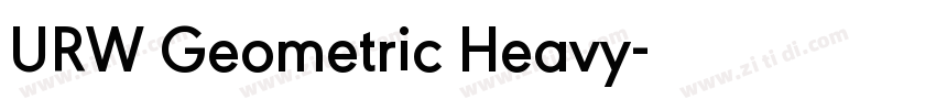 URW Geometric Heavy字体转换